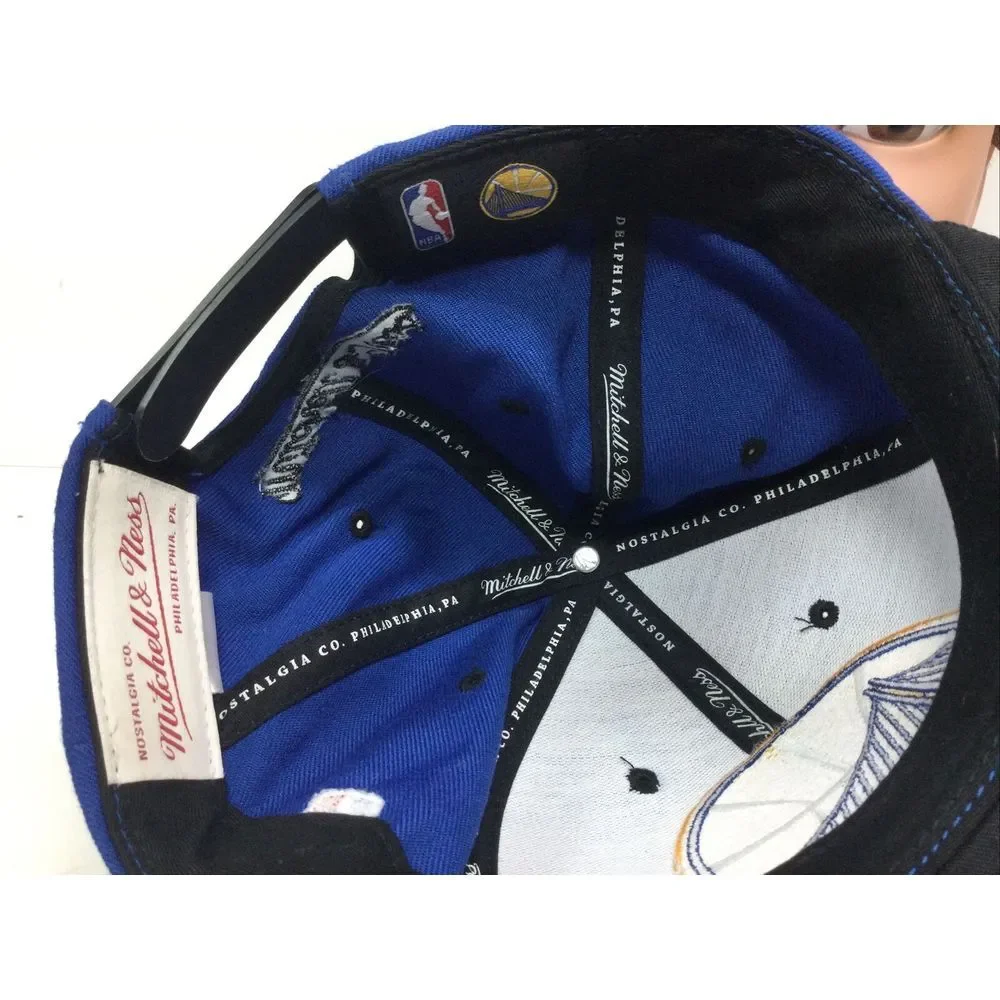 Mitchell & Ness NBA Golden State Warriors‎ Hat Blue SnapBack Baseball Cap